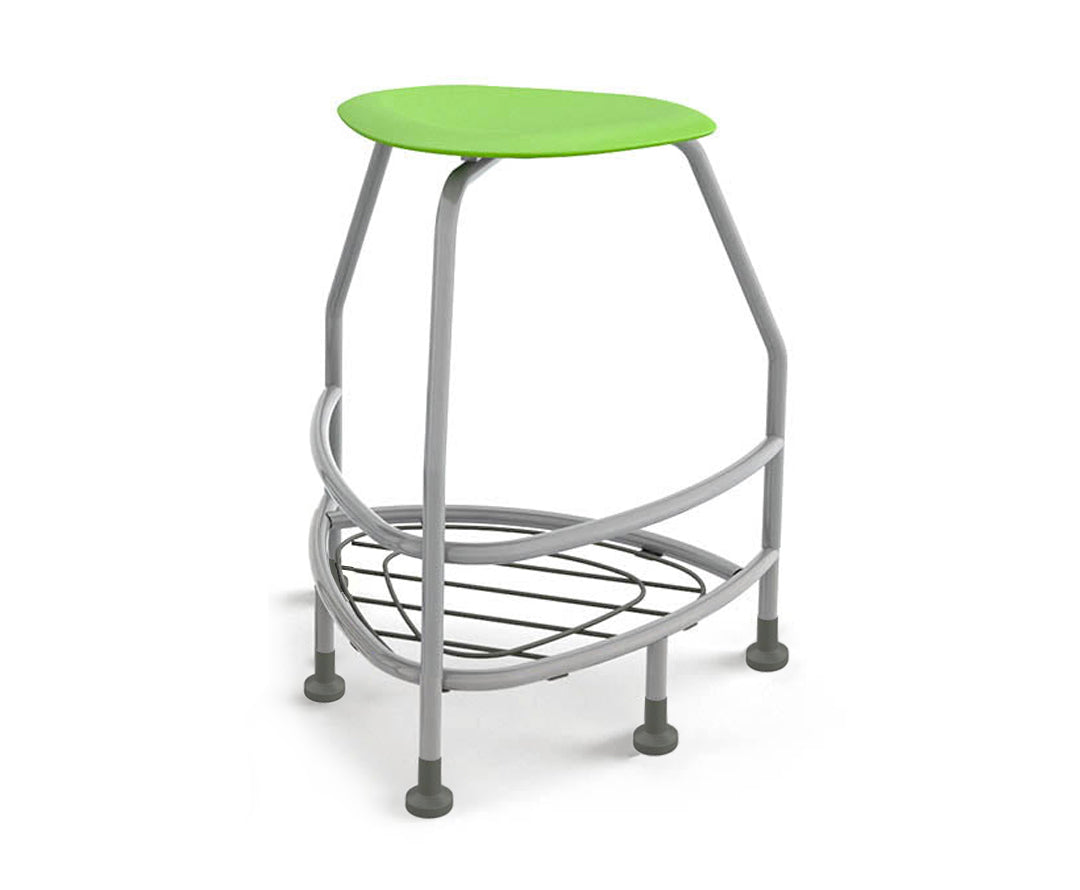 Haskell Education 360 Platinum frame Backless Chair with Bookbag Rack 30"H (TS5X1.30PL)