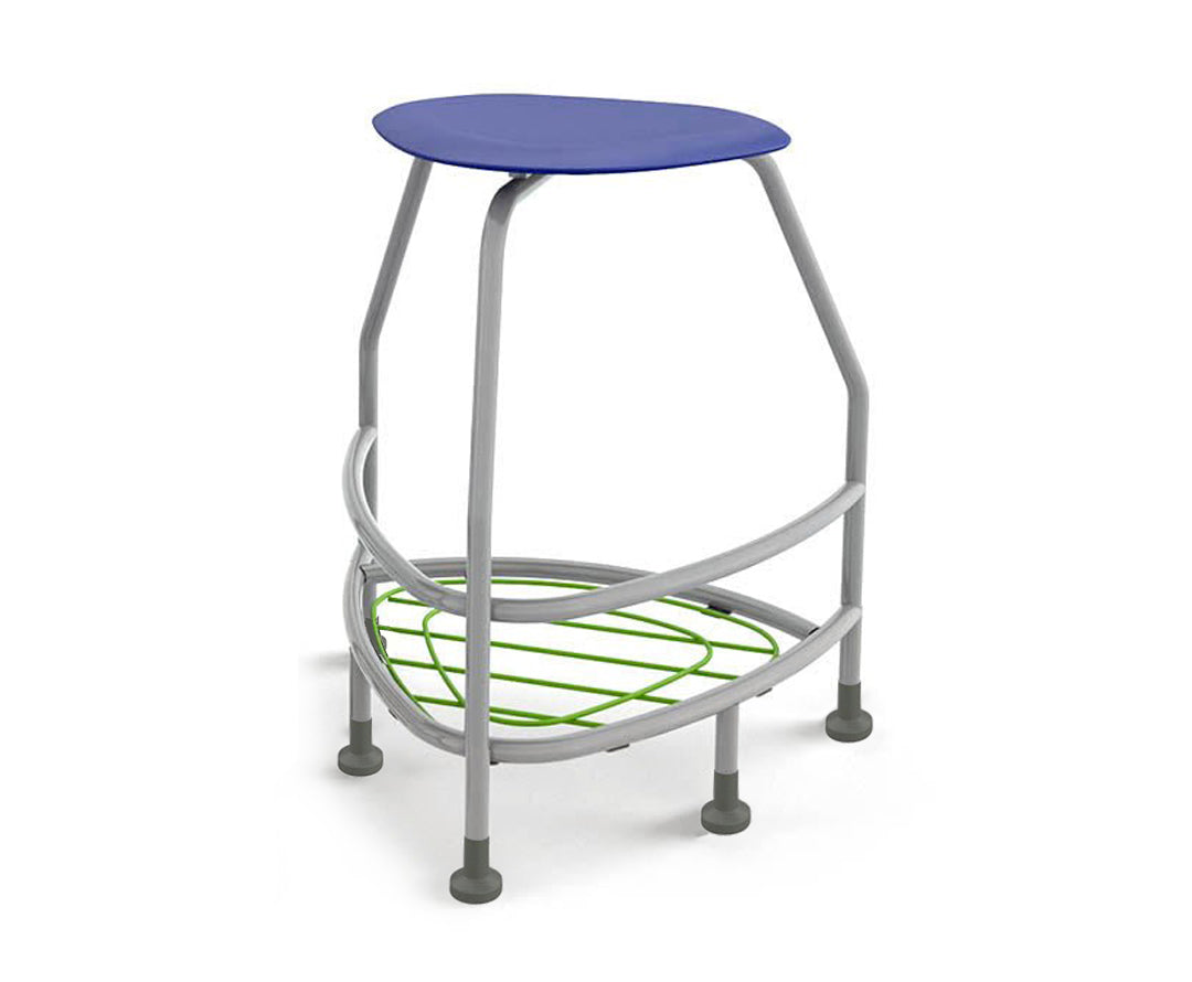 Haskell Education 360 Platinum frame Backless Chair with Bookbag Rack 30"H (TS5X1.30PL)