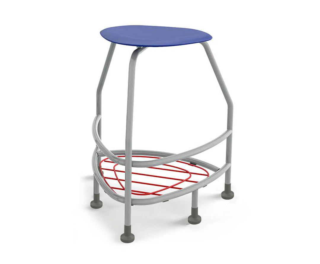 Haskell Education 360 Platinum frame Backless Chair with Bookbag Rack 30"H (TS5X1.30PL)
