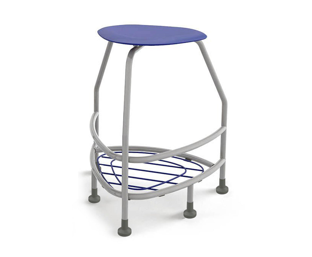 Haskell Education 360 Platinum frame Backless Chair with Bookbag Rack 30"H (TS5X1.30PL)