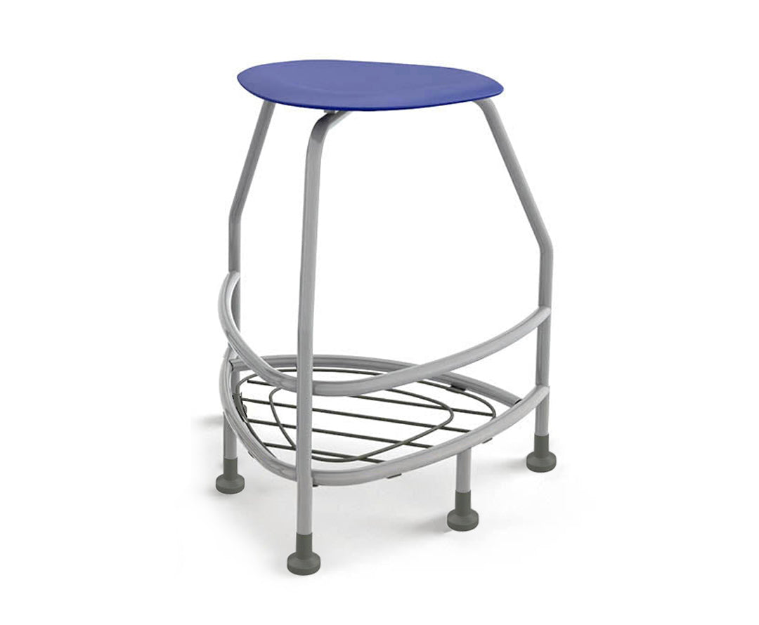 Haskell Education 360 Platinum frame Backless Chair with Bookbag Rack 30"H (TS5X1.30PL)