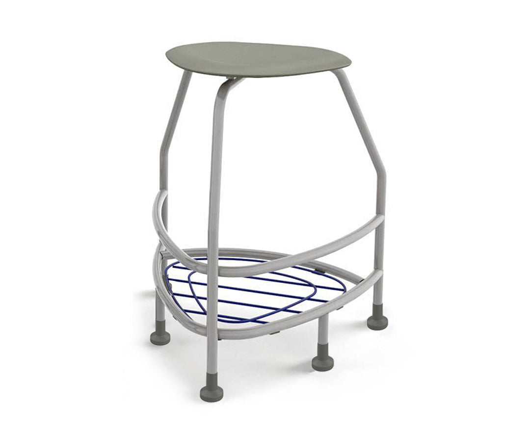 Haskell Education 360 Platinum frame Backless Chair with Bookbag Rack 30"H (TS5X1.30PL)