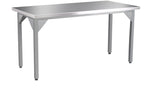 NPS Heavy Duty Fixed Height Table Stainless Steel Top with Safety Return 30