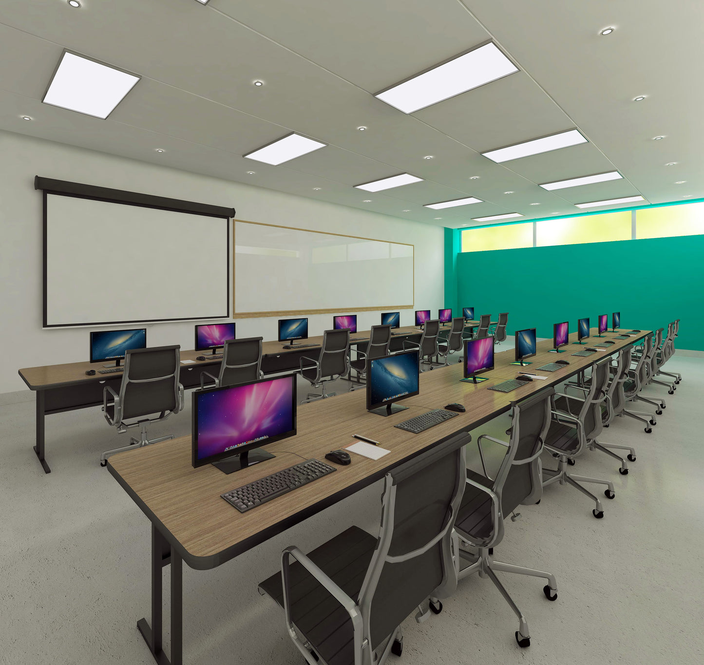 Correll Rectangular Desk Height Deluxe High-Pressure Top Computer/Student Desks 24"W x 60"L x 29"H (COR-WS2460-REC-XX)