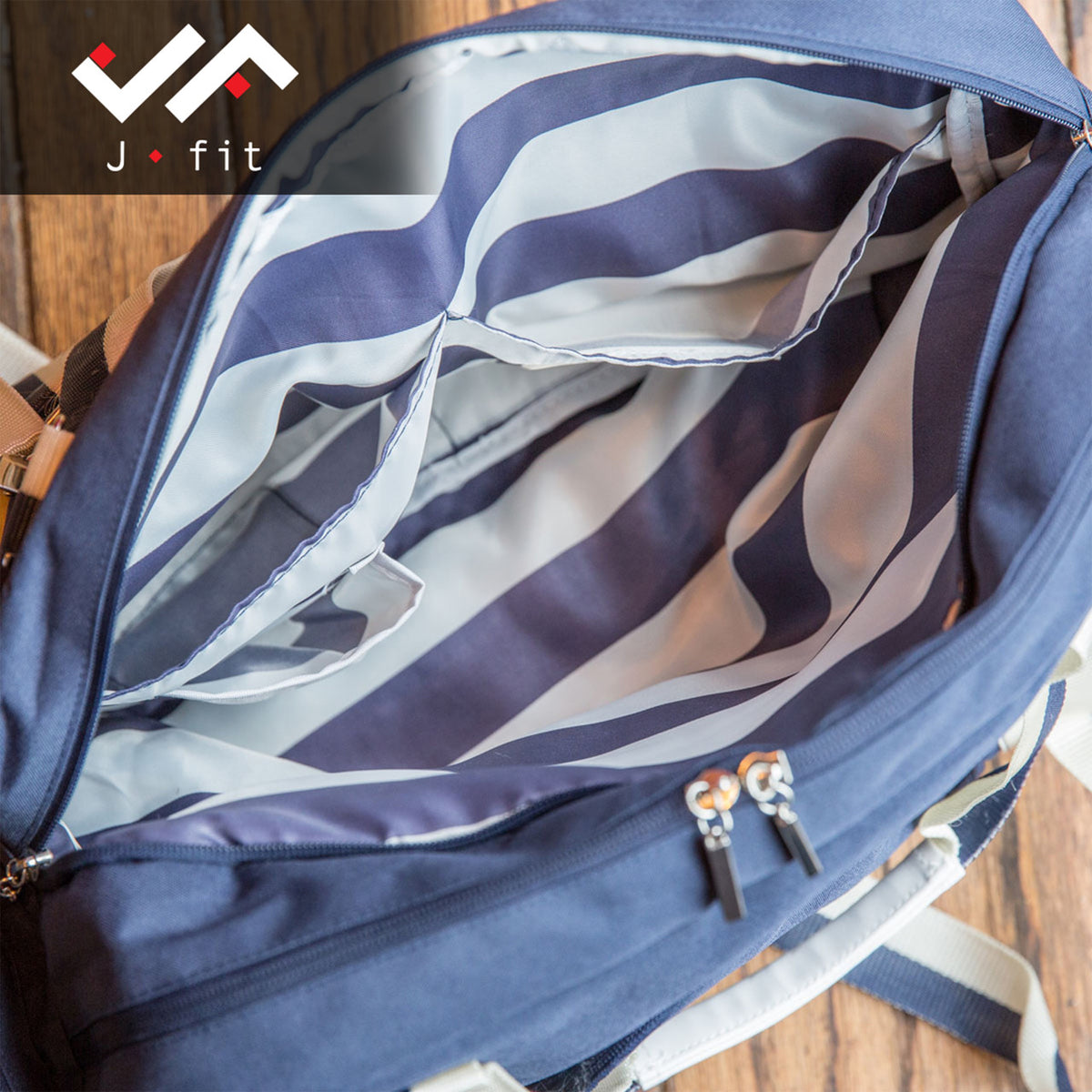 Champion Sports JFIT Abbie Yoga Bag Navy Drawstring Style 7"W x 19.5"L x 14.25"H (CMP-J-ABBIE)