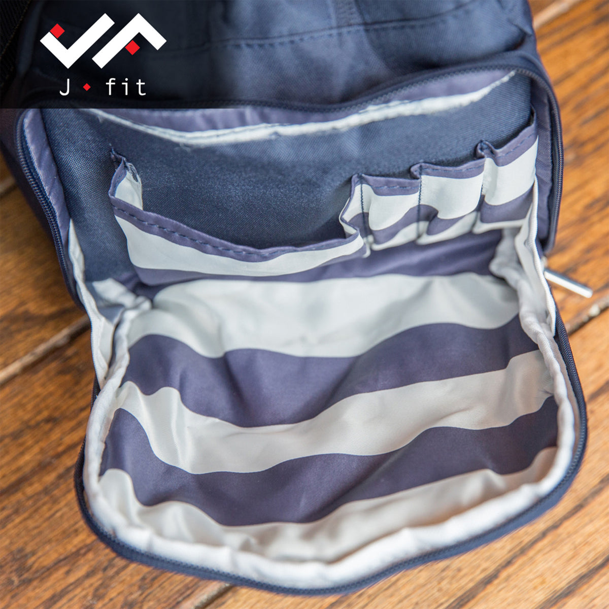 Champion Sports JFIT Abbie Yoga Bag Navy Drawstring Style 7"W x 19.5"L x 14.25"H (CMP-J-ABBIE)