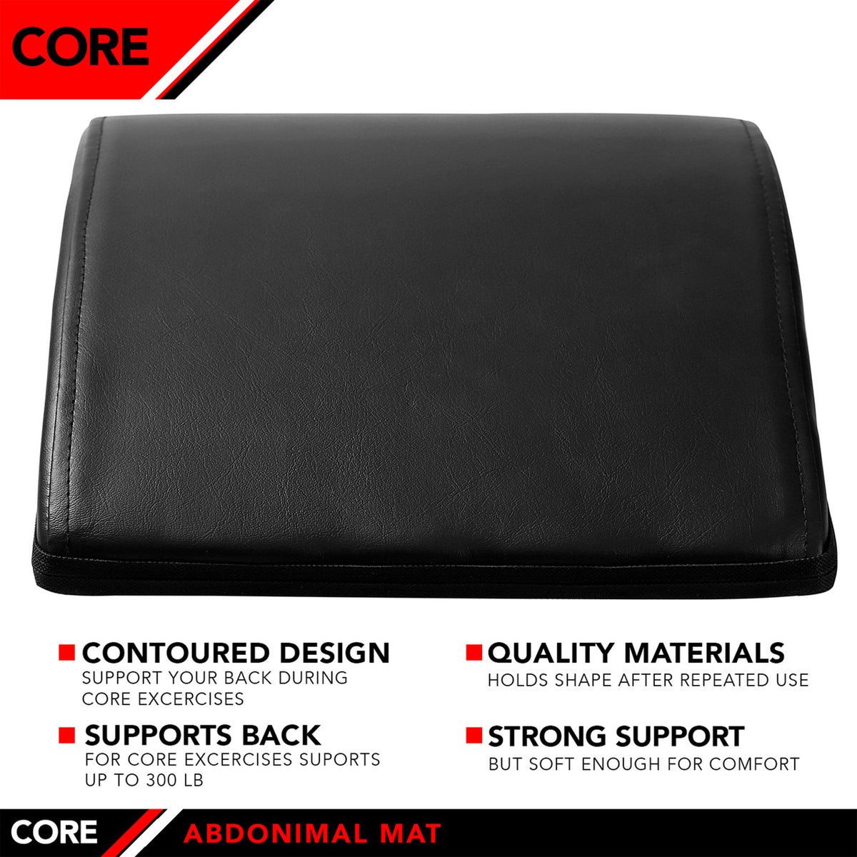 Champion Sports JFIT Core AB Pad Thick Cushioned Abdominal Support (CMP-J-ABPAD)