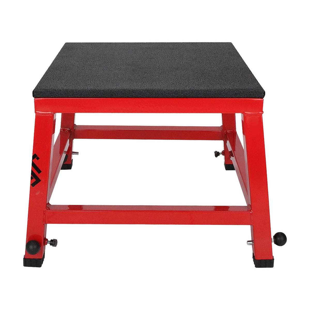 Champion Sports JFIT Adjustable Plyo Box 12" 16" 20" Height Settings Steel Frame (CMP-J-APB121620)