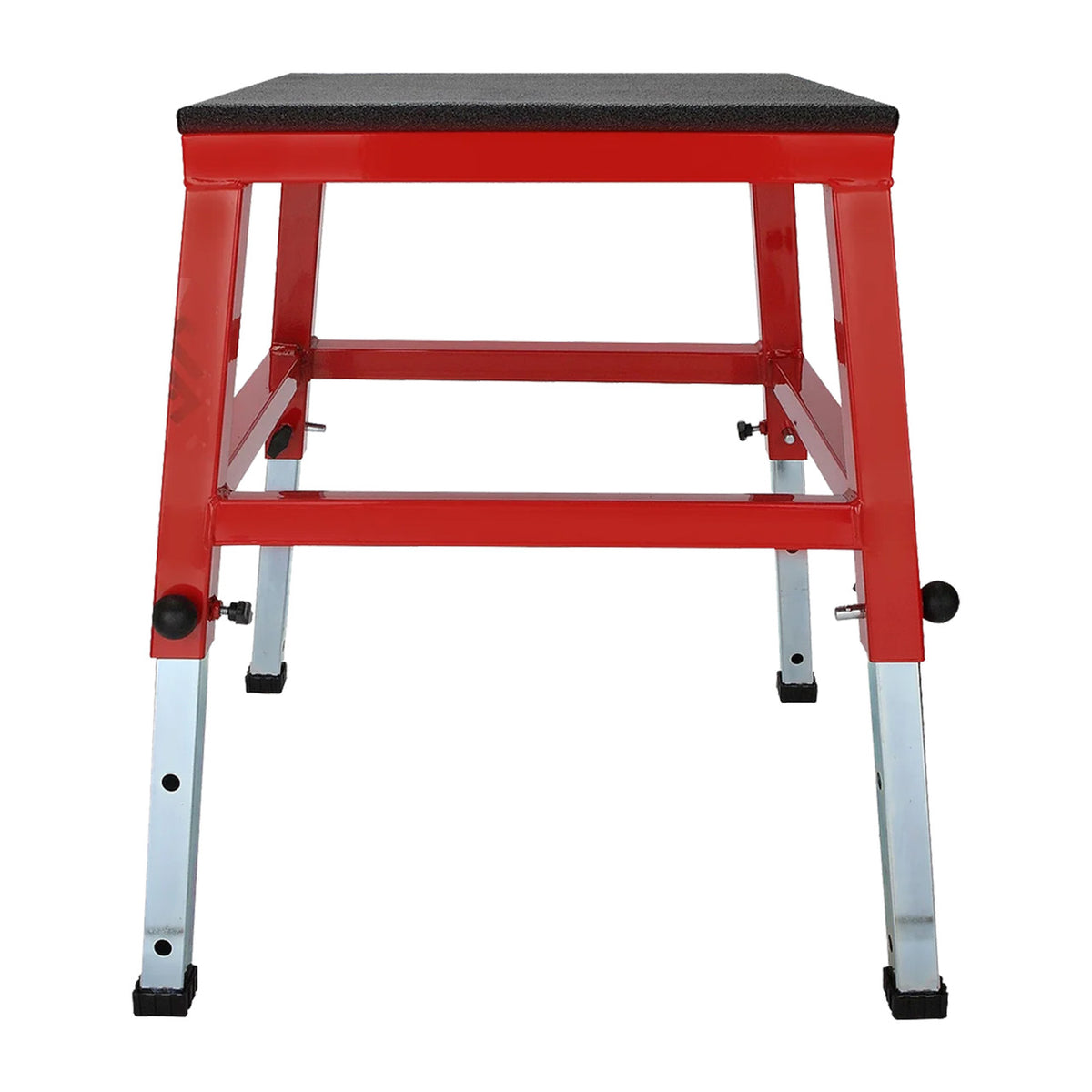 Champion Sports JFIT Adjustable Plyo Box 12" 16" 20" Height Settings Steel Frame (CMP-J-APB121620)