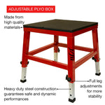 Champion Sports JFIT Adjustable Plyo Box 18