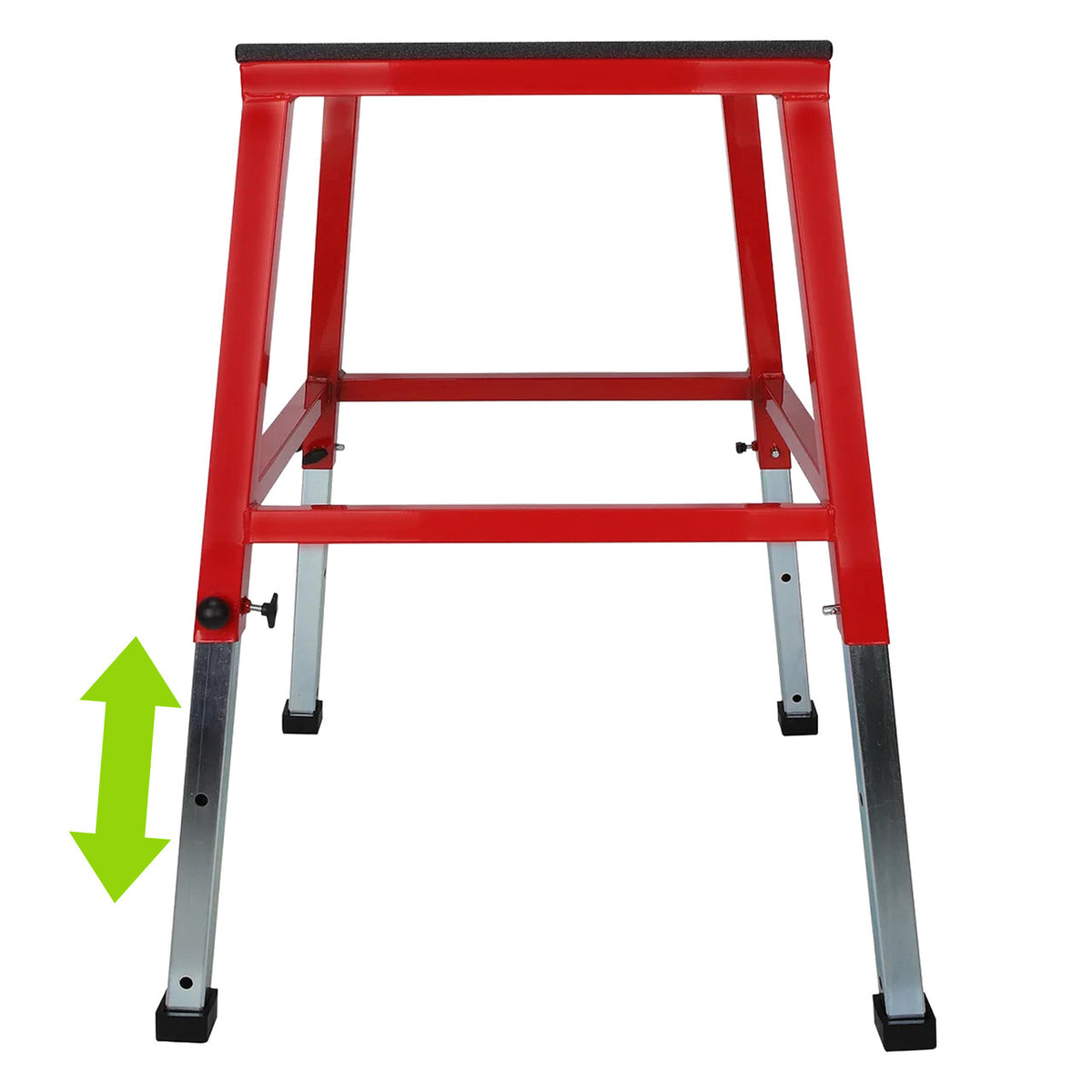 Champion Sports JFIT Adjustable Plyo Box 18" 24" 30" Height Settings Steel Frame (CMP-J-APB182430)