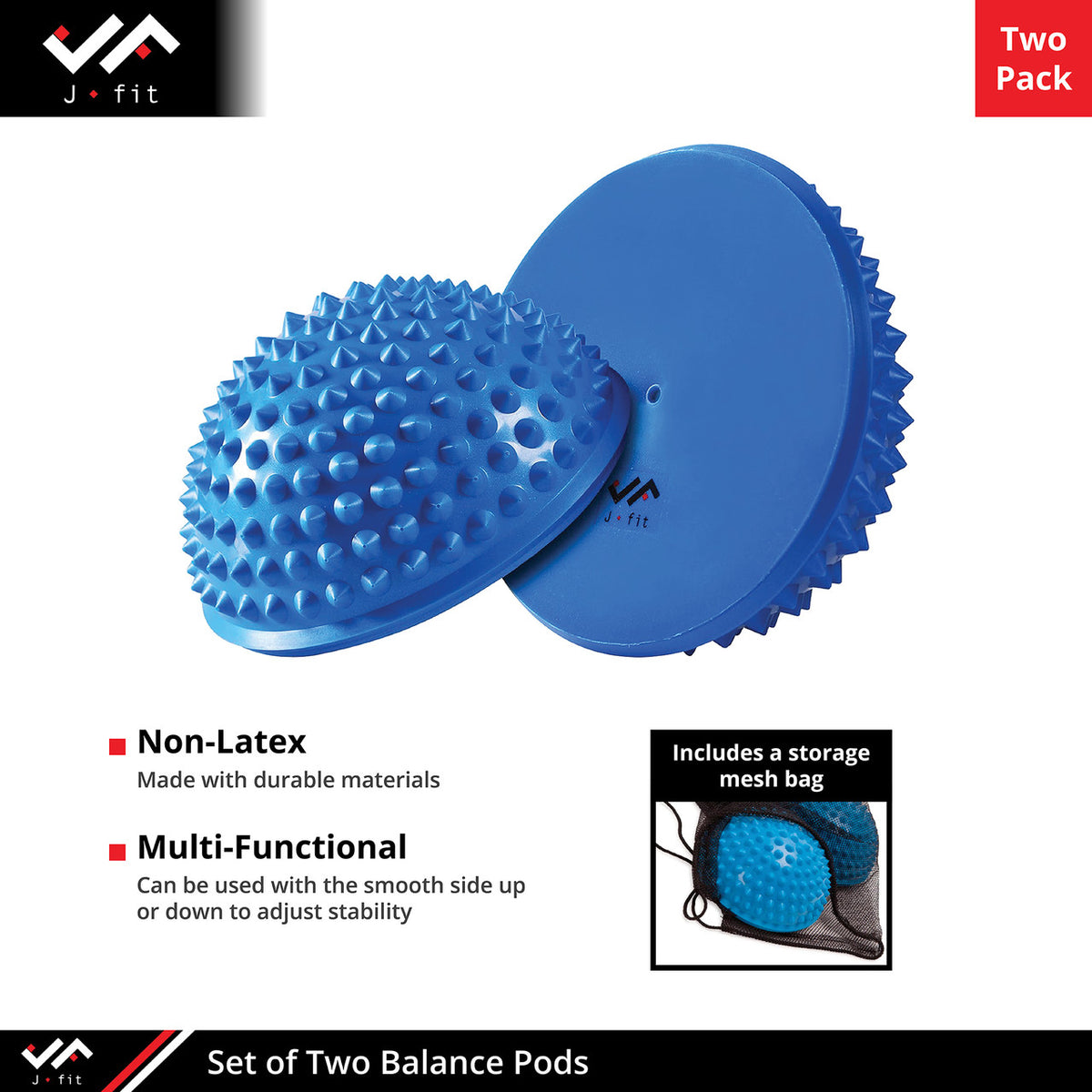 Champion Sports JFIT Balance Pod and Foot Fitness Dome 6"Diameter Blue Textured Surface (CMP-J-BALPOD)