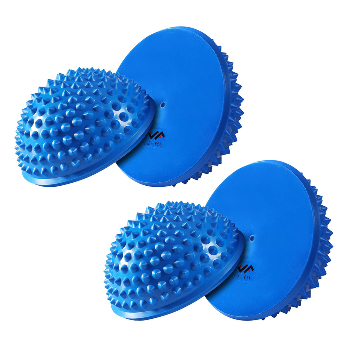 Champion Sports JFIT Balance Pod and Foot Fitness Set 4 Pack with Storage Bag 6"Diameter Blue (CMP-J-BALPOD4SET)