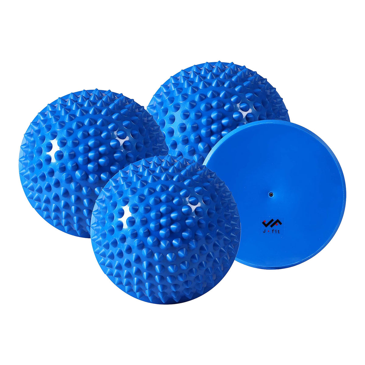Champion Sports JFIT Balance Pod and Foot Fitness Set 4 Pack with Storage Bag 6"Diameter Blue (CMP-J-BALPOD4SET)