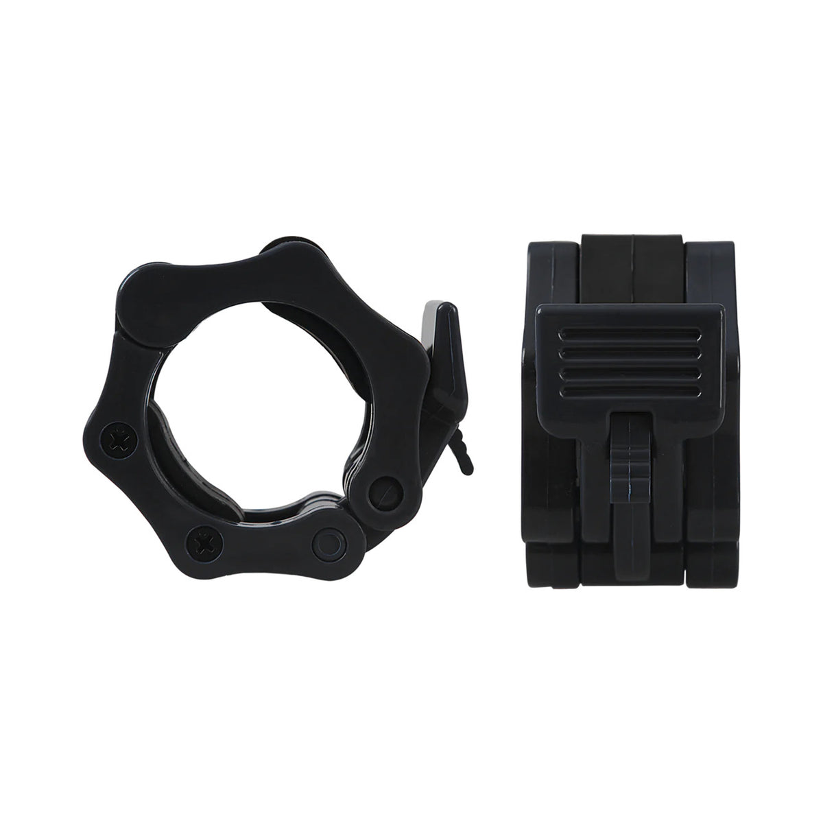 Champion Sports JFIT Olympic Barbell Clamps Quick-Release Collars 2" (Black Set of 2) (CMP-J-BBCLMPSET)