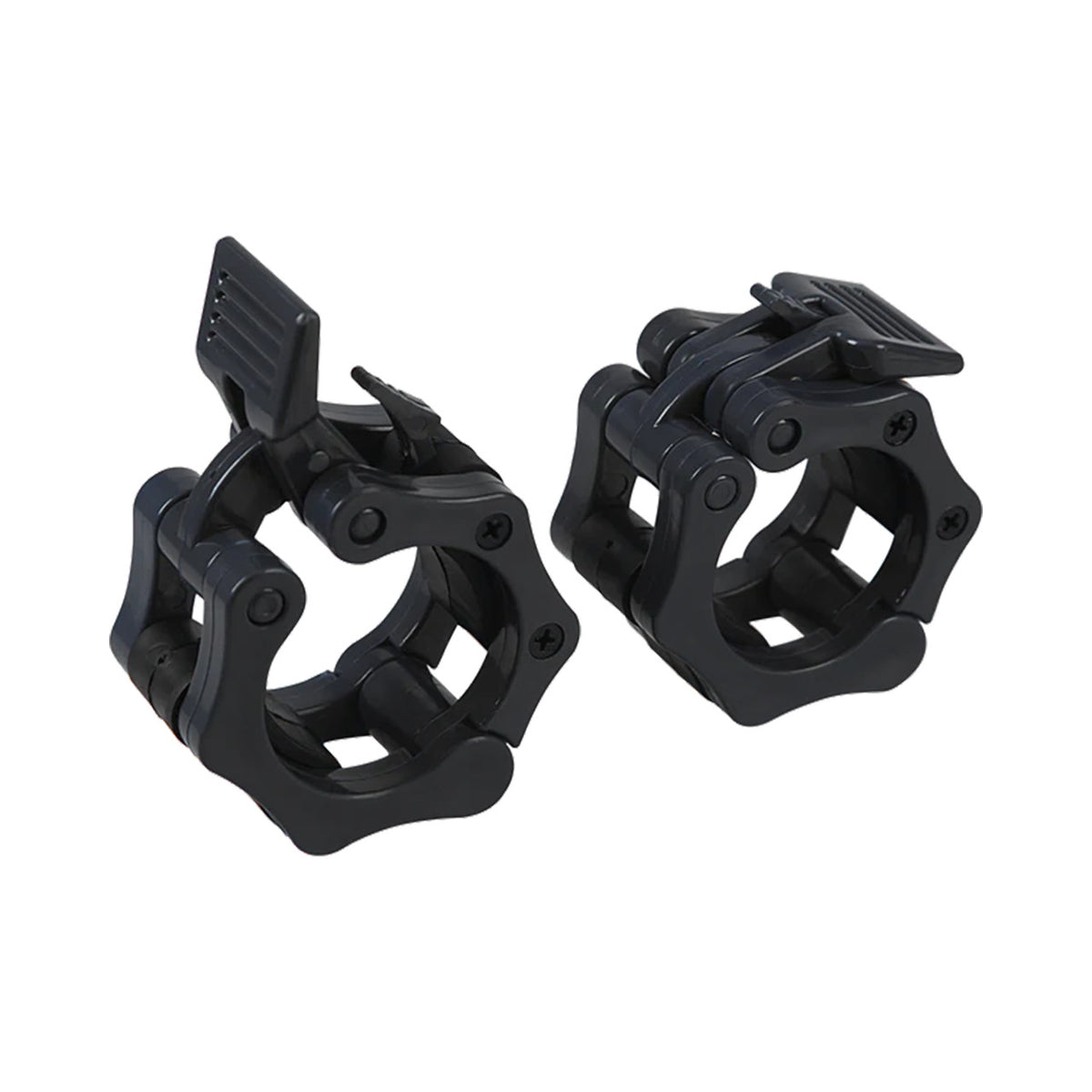 Champion Sports JFIT Olympic Barbell Clamps Quick-Release Collars 2" (Black Set of 2) (CMP-J-BBCLMPSET)