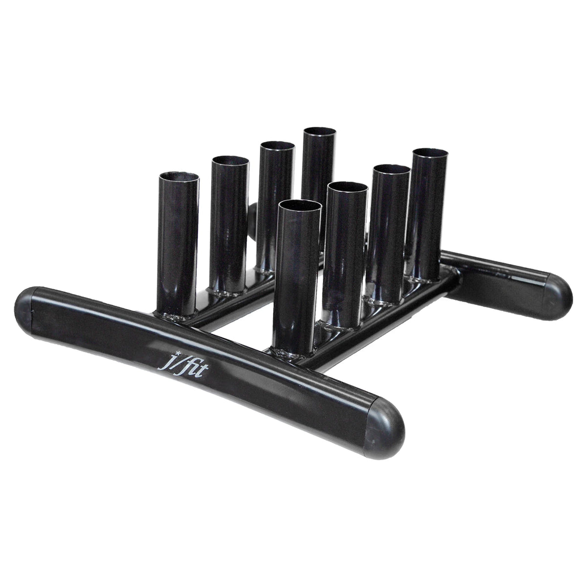 Champion Sports JFIT Olympic Barbell Support Rack Heavy-Duty Steel Storage Black (CMP-J-BBSRACK)