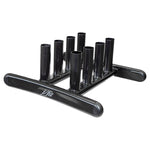 Champion Sports JFIT Olympic Barbell Support Rack Heavy-Duty Steel Storage Black (CMP-J-BBSRACK)