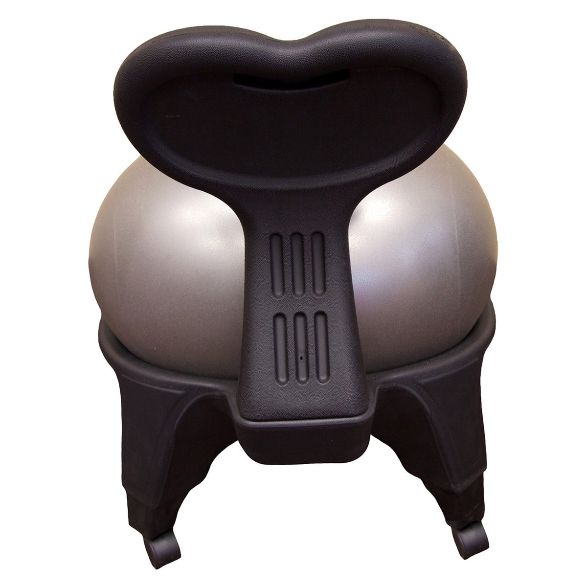 Champion Sports JFIT Elliptic Stability Ball Chair with Rolling Base Black (CMP-J-BCSTAB)
