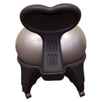 Champion Sports JFIT Elliptic Stability Ball Chair with Rolling Base Black (CMP-J-BCSTAB)