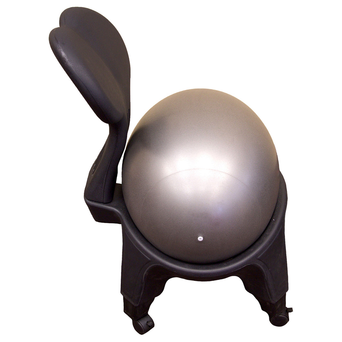 Champion Sports JFIT Elliptic Stability Ball Chair with Rolling Base Black (CMP-J-BCSTAB)