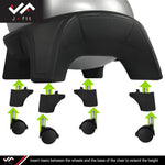 Champion Sports JFIT Elliptic Stability Ball Chair with Rolling Base Black (CMP-J-BCSTAB)
