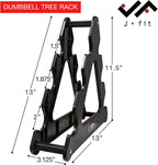 Champion Sports JFIT Replacement Dumbbell Storage Tree Compact Plastic Rack 3.13