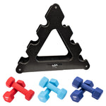 Champion Sports JFIT Dumbbell Set with Storage Stand 32 lb (CMP-J-DBSTL32)