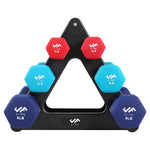 Champion Sports JFIT Dumbbell Set with Storage Stand 32 lb (CMP-J-DBSTL32)