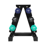Champion Sports JFIT Dumbbell Set with Metal Storage Stand 60 lb (CMP-J-DBSTL60)