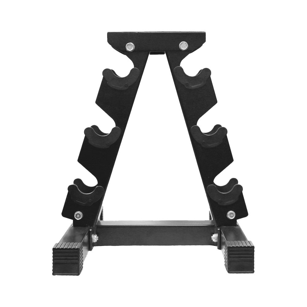 Champion Sports JFIT Dumbbell Set with Metal Storage Stand 74 lb (CMP-J-DBSTL74)