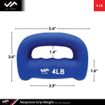 Champion Sports JFIT Neoprene Grip Weight Hand Training 4 lb Single (CMP-J-GWNEO4)
