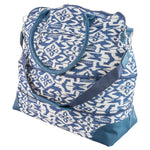 Champion Sports JFIT Maureen Ikat Expandable Travel Tote Bag Navy Cream 14