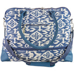 Champion Sports JFIT Maureen Ikat Expandable Travel Tote Bag Navy Cream 14