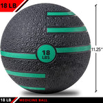 Champion Sports JFIT Dual Texture Medicine Ball Full-Body Training 18 lb (CMP-J-MBDT18)
