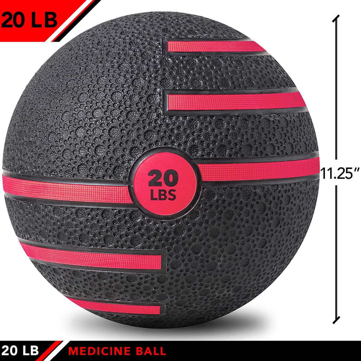 Champion Sports JFIT Dual Texture Medicine Ball Full-Body Training 20 lb (CMP-J-MBDT20)