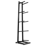 Champion Sports JFIT Medicine Ball Rack 5-Tier Freestanding Steel Storage Matte Black (CMP-J-MBRACK)