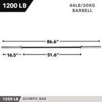 Champion Sports JFIT Olympic Barbell 7 ft - 45 lb (CMP-J-OLYBB1200)