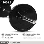 Champion Sports JFIT Olympic Barbell 7 ft - 45 lb (CMP-J-OLYBB1200)
