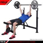 Champion Sports JFIT Olympic Weight Bench with Leg Developer 700 lb Capacity 42