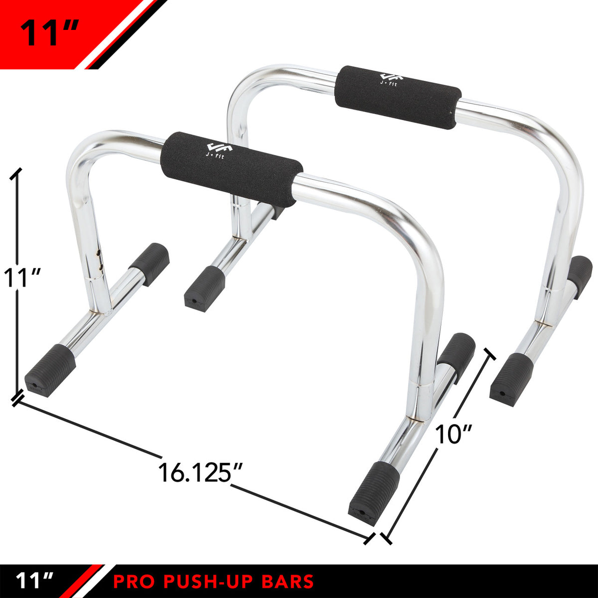 Champion Sports JFIT Pro Push-Up Bars 11" Height (Set of 2) (CMP-J-PUSHUP11)