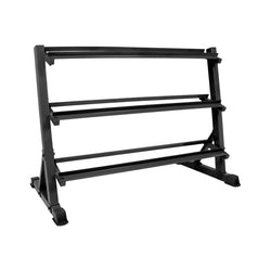 Champion Sports JFIT Rubber Hex Dumbbell Storage Rack 3-Tier Steel Rack 21"W x 58"L x 33"H (CMP-J-RHDRACK)