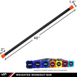 Champion Sports JFIT Weighted Workout Bar Strength Training 30 lb - 48