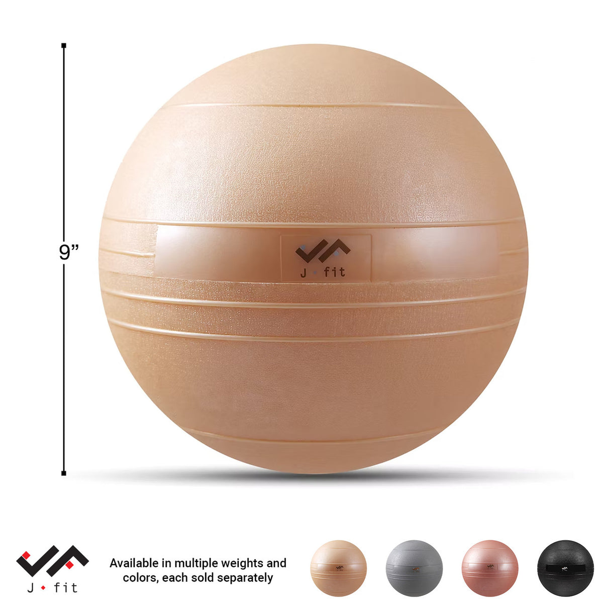 Champion Sports JFIT Metallic Slam Ball High-Intensity Training 15 lb (CMP-J-SB15XXX)