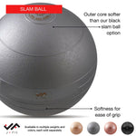 Champion Sports JFIT Metallic Slam Ball High-Intensity Training 20 lb (CMP-J-SB20XXX)
