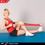 Champion Sports JFIT Stretch Strap with Multiple Loops 72
