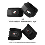 Champion Sports JFIT Adjustable Wrist Weights 2 lb Pair Small Medium (CMP-J-WW2SM-MD)