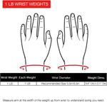 Champion Sports JFIT Soft Wrist Weights Slip-On Fitness Weights 1 lb Pair (CMP-J-WWSOFT)