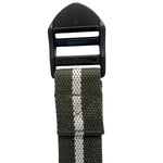 Champion Sports JFIT Yoga Strap 10 ft Green White Cotton with Non Slip Buckles (CMP-J-YSTRAP10GNWH)