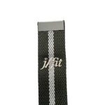 Champion Sports JFIT Yoga Strap 10 ft Green White Cotton with Non Slip Buckles (CMP-J-YSTRAP10GNWH)